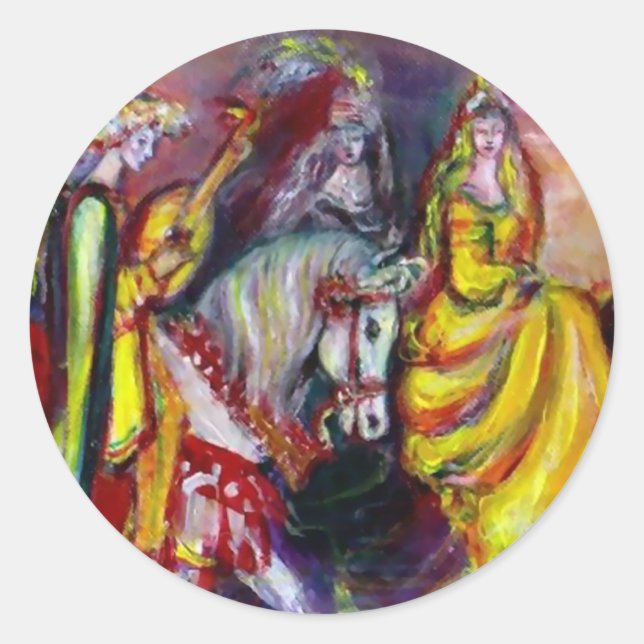 Sticker Rond RIDERS DANS le détail de la nuit (Devant)