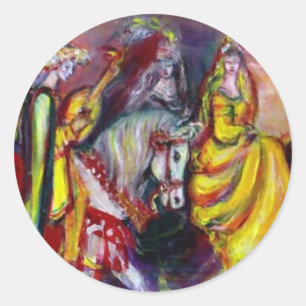 Sticker Rond RIDERS DANS le détail de la nuit