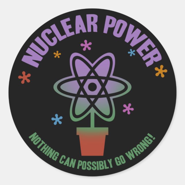 Sticker Rond Rien Ne Peut Mal Se Passer ! (Devant)