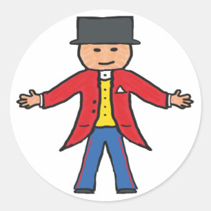 Sticker Rond Ringmaster cirque