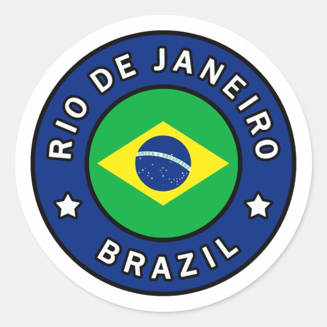 Sticker Rond Rio de Janeiro Brésil (Devant)