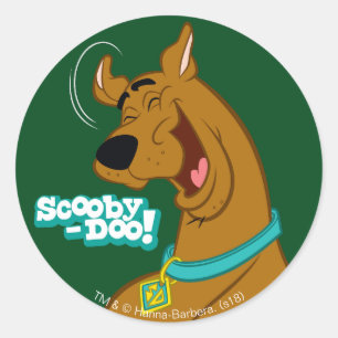 Sticker Rond Rire de Scooby-Doo