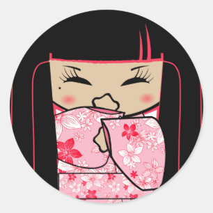 Sticker Rond Rires bébêtes de "Shokio" Mayumi