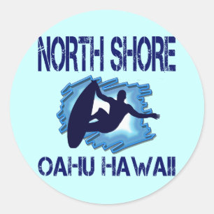 STICKER ROND RIVE NORD, OAHU, HAWAII