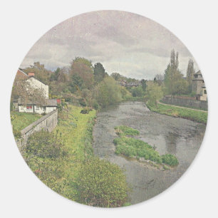 Sticker Rond River Hafren à Newtown, Powys