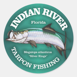 Sticker Rond Rivière Indienne (Tarpon)
