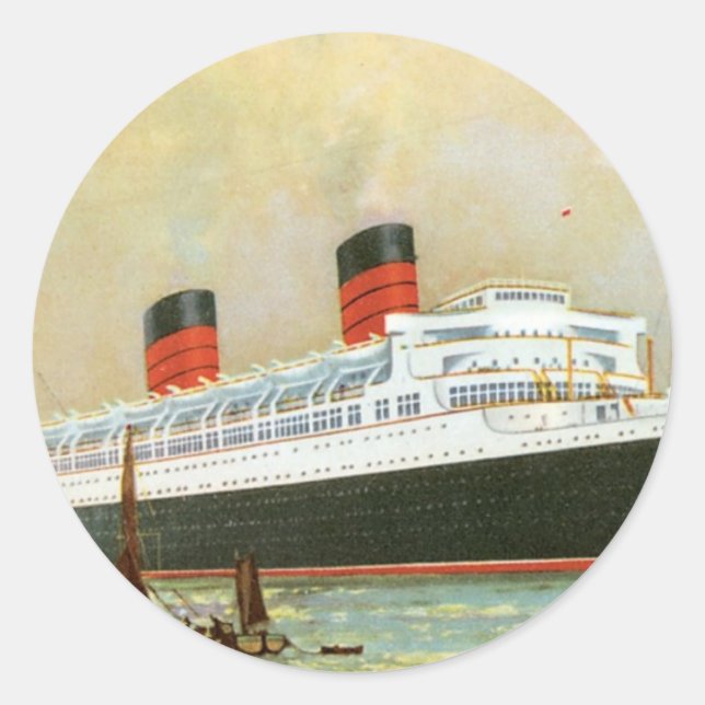 Sticker Rond RMS Mauretainia (Devant)