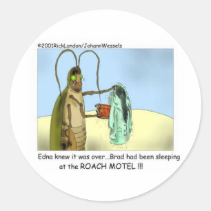 Sticker Rond Roach Infidelity Drôle Dons, Tee - shirts & Objets