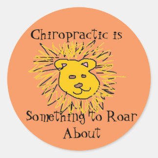 Sticker Rond Roar sur la chiropratique