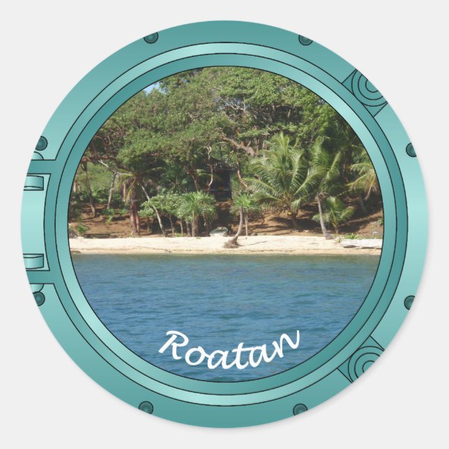 Sticker Rond Roatan Porthol (Devant)