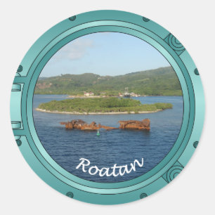 Sticker Rond Roatan Porthol