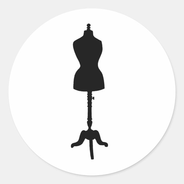 Sticker Rond Robe Silhouette II (Devant)