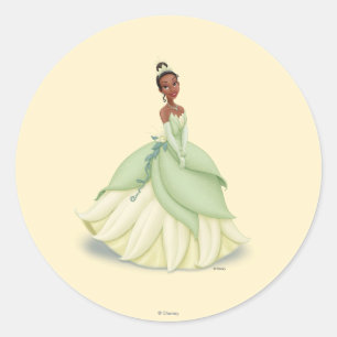 Sticker Rond Robe verte Tiana