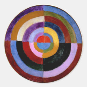 Sticker Rond Robert Delaunay Art abstrait