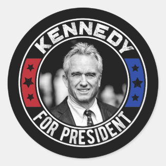 Sticker Rond Robert Kennedy, Jr. pour le président 2024