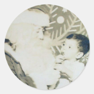Sticker Rond robert & père Noël