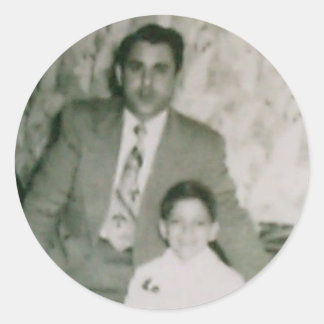 Sticker Rond Robert & unc