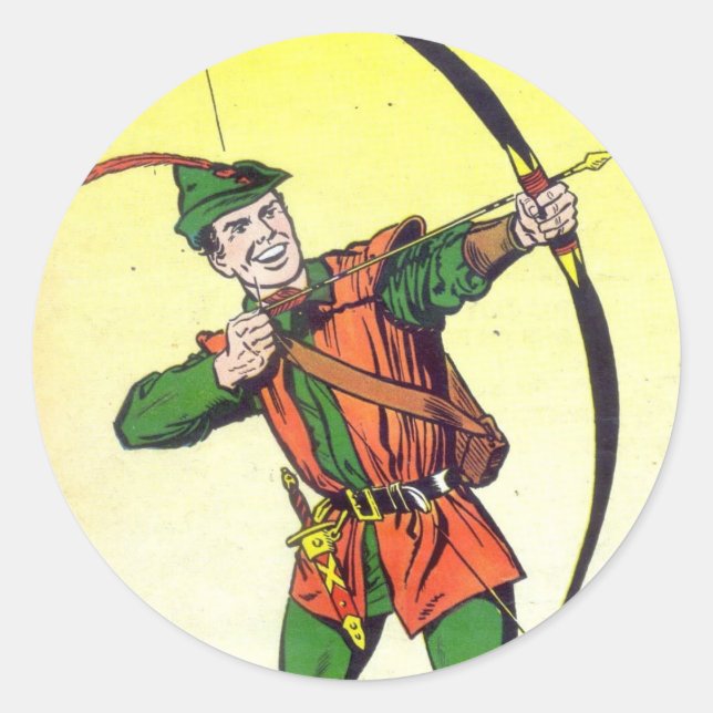 Sticker Rond Robin Hood (Devant)