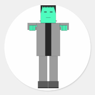 Sticker Rond Robot Frankenstein