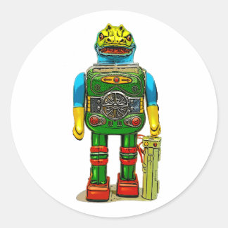 STICKER ROND ROBOT MONSTER T-SHIRT