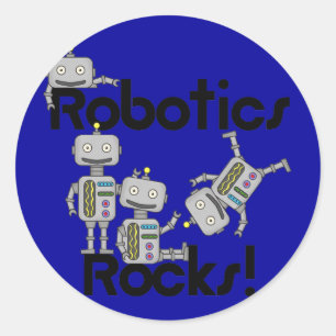 Sticker Rond Robotics Rocks