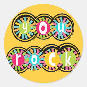 Sticker Rond Roche
