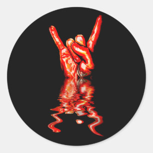 Sticker Rond Roche dessus !