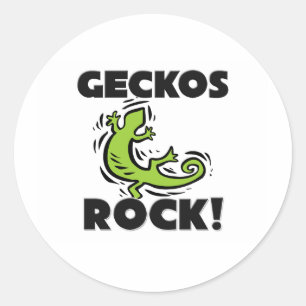 Sticker Rond Rocher de Geckos