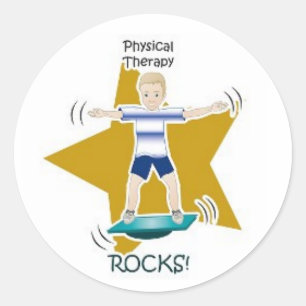 Sticker Rond Rochers de Thérapie Physique !
