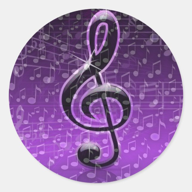 Sticker Rond Rochers pourpres ! (Devant)