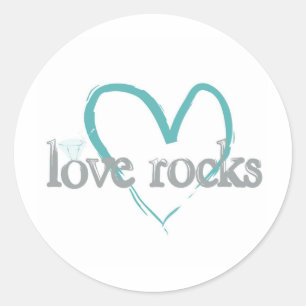 Sticker Rond Roches d'amour