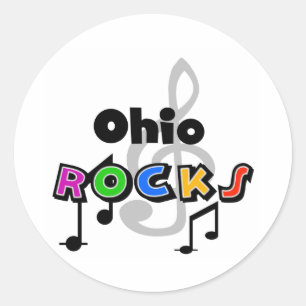 Sticker Rond Roches de l'Ohio