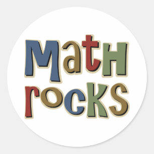 Sticker Rond Roches de maths