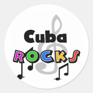 Sticker Rond Roches du Cuba