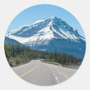 Sticker Rond Rocheuses canadiennes - Route 93 de la promenade d