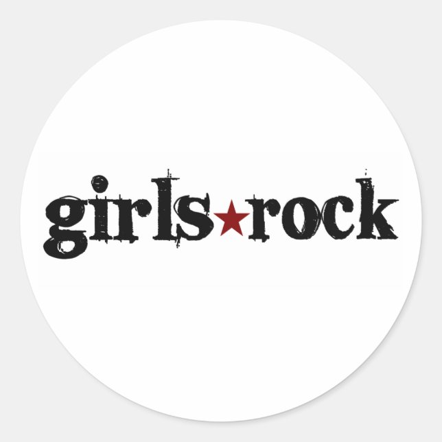 Sticker Rond Rock filles (Devant)
