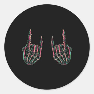 Sticker Rond Rock On Band Tee - shirts For Women Rock And Roll 