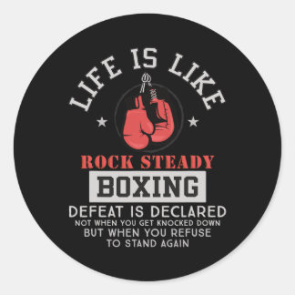 Sticker Rond Rock Steady Boxing Parkinson's 2