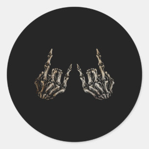 Sticker Rond Rock Sur Bynd Tee - shirts Pour Femmes Rock Et Rol