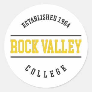 Sticker Rond Rock Valley College - RVC Golden Eagles