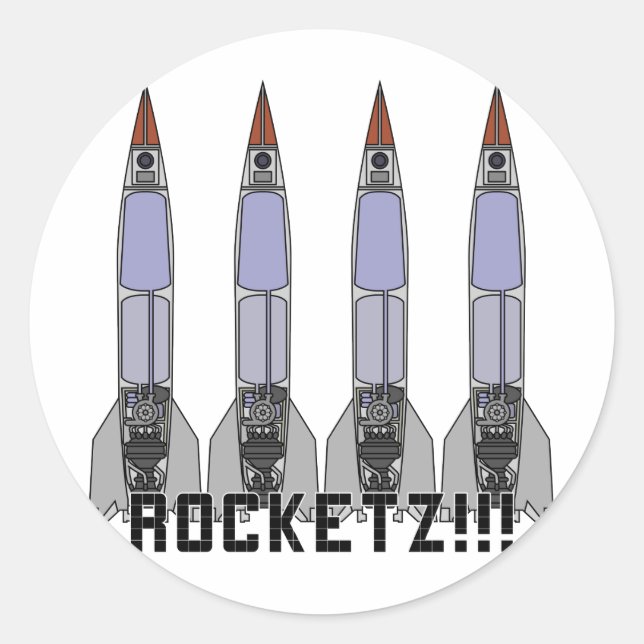 Sticker Rond Rocketz3 (Devant)