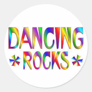 Sticker Rond Rocks dansants