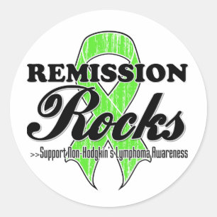 Sticker Rond Rocks de remise - Sensibilisation aux lymphomes no