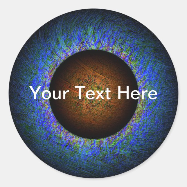 Sticker Rond Rogue Planet - Personnalisable (Devant)