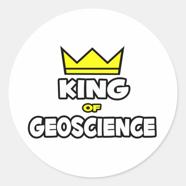 Sticker Rond Roi de géoscience (Devant)