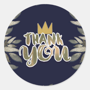 Sticker Rond Roi des choses sauvages UN 1er anniversaire Merci
