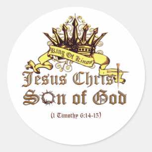 Sticker Rond Roi des Rois Religieux
