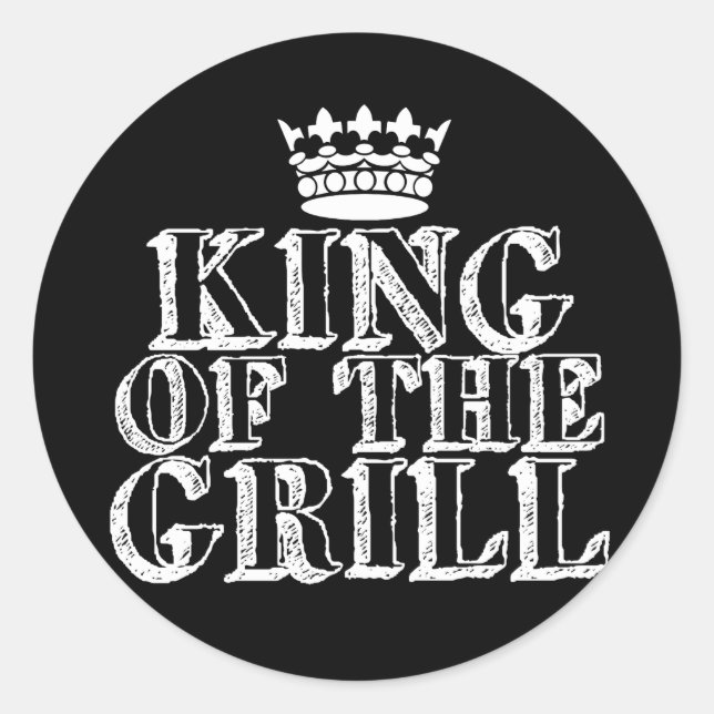 Sticker Rond Roi du Grill (Devant)
