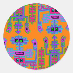 Sticker Rond Rois péruviens