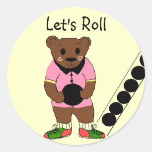Sticker Rond Roll - Bowling
